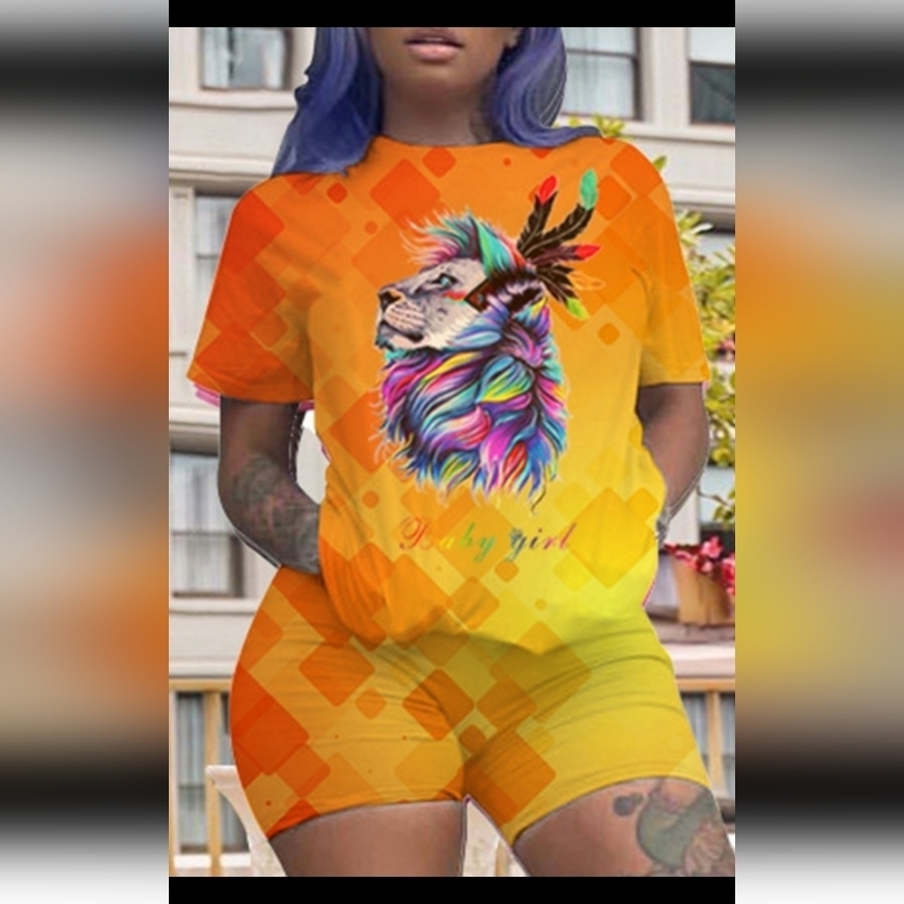 NEW 2 piece short set plus size 1xl-2xl